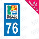 Moto - Sticker immatriculation 76 - Seine Maritime new
