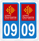 Auto - Sticker immatriculation 09 – Occitanie