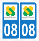 Auto - Sticker immatriculation 08 - Ardennes