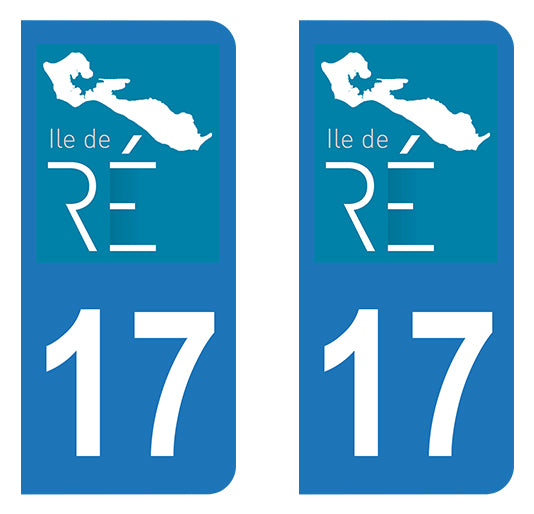 Sticker immatriculation 17 - Ile de Ré