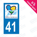 Moto - Autocollant plaque immatriculation 41 - Centre - Val de Loire new