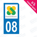 Moto - Sticker immatriculation 08 - Ardennes new