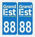 Lot De 2 Autocollants Plaque Grand EST 2018 – Style Immatriculation – Vinyle Haute Durabilité – Déco Voiture - 8