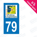 Moto - Sticker immatriculation 79 - Deux Sèvres new
