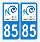Auto - Sticker immatriculation 85 - Noirmoutier