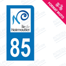 Moto - Sticker immatriculation 85 - Noirmoutier new