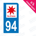 Moto - Sticker immatriculation 94 - Val de Marne new