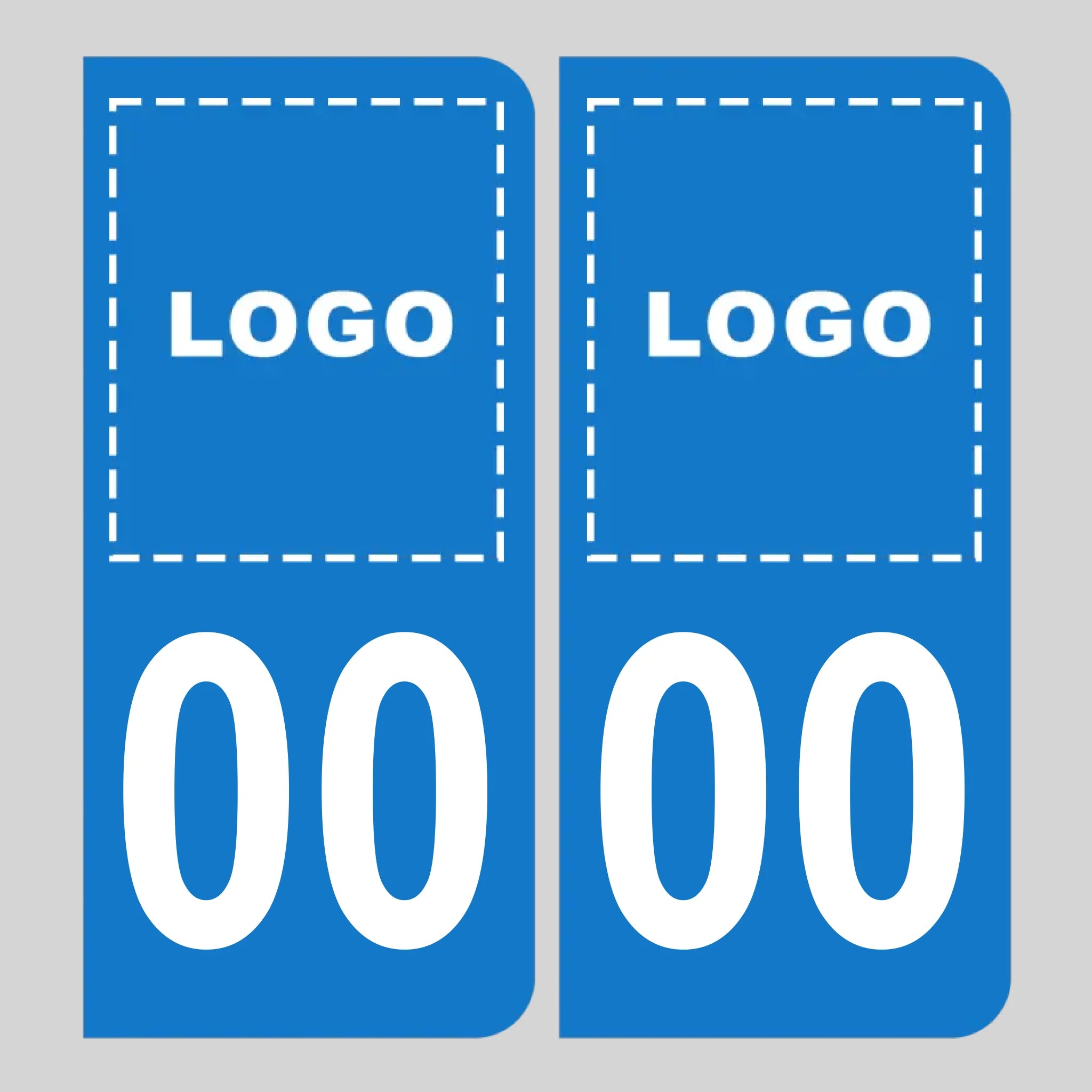 AUTOCOLLANT STICKER PLAQUE d'immatriculation Voiture 59 Blason des