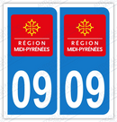 Auto - Sticker immatriculation 09 - Ariège