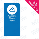 Moto - Sticker immatriculation 73 - Savoie - Nouvelle région Auvergne Rhône Alpes new