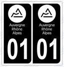 Auto - Sticker immatriculation 01 – Auvergne-Rhône-Alpes