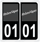 Auto - Sticker immatriculation 01 – Rhône-Alpes