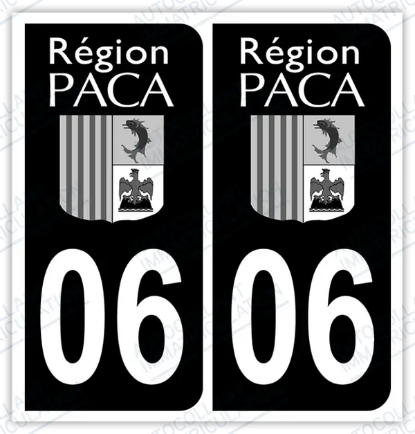 Plaques d'immatriculation nouvelles moitié nord au 1/18ième Plaques d'immatriculation nouvelles moitié nord au 1/18ième
