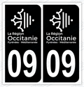 Auto - Autocollant immatriculation 09 – Occitanie