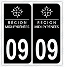 Auto - Autocollant immatriculation 09 – Occitanie