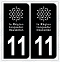 Auto - Autocollant immatriculation 11 - Aude