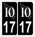 Auto - Autocollant immatriculation 17 – Île d'Oléron