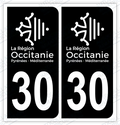 Auto - Autocollant immatriculation 30 – Occitanie