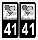 Auto - Sticker immatriculation 41 – Centre-Val de Loire