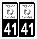 Auto - Autocollant immatriculation 41 – Loir-et-Cher