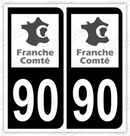 Auto - Autocollant immatriculation 90 – Territoire de Belfort
