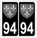 Auto - Autocollant immatriculation 94 – Blason Île-de-France