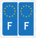 Auto - Sticker Immatriculation – France