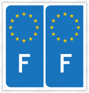 Auto - Sticker Immatriculation – France