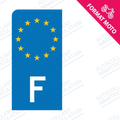 Autocollant plaque immatriculation moto F F – France