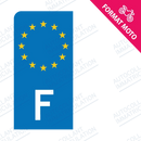 Moto - Sticker immatriculation F – France