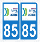 Auto - Sticker immatriculation 85 – Vendée