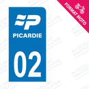 Moto - Sticker immatriculation 02 - Aisne new