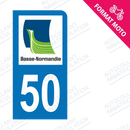 Moto - Sticker immatriculation 50 - Manche new
