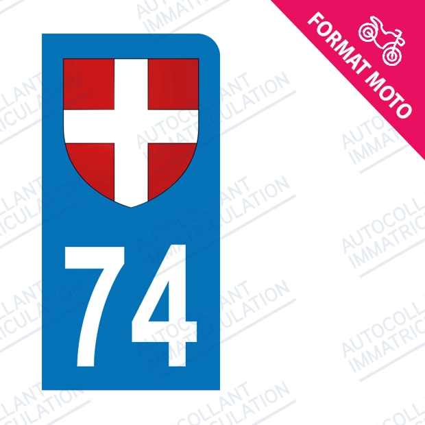 Sticker du blason du département 26 Drôme pour plaque d'immatriculation Sticker du blason du département 26 Drôme pour plaque d'immatriculation