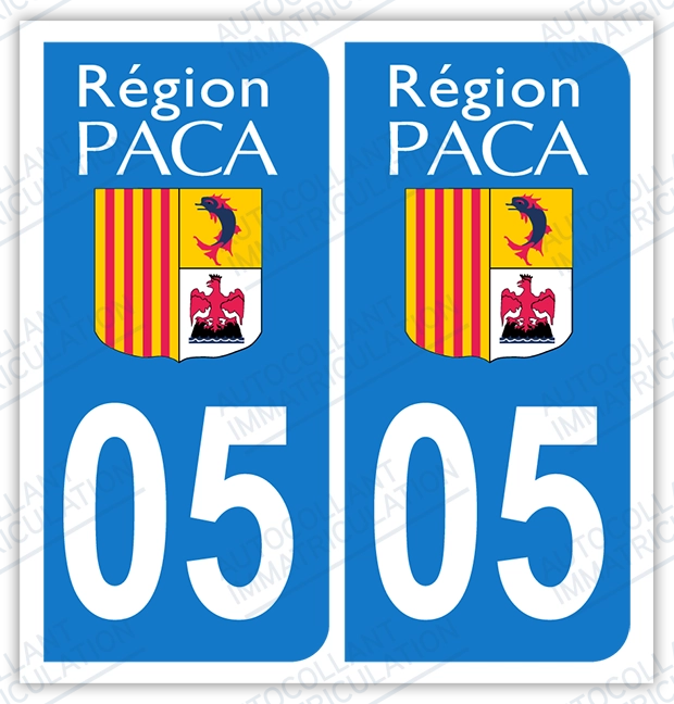 Auto - Sticker immatriculation 05 – Hautes Alpes