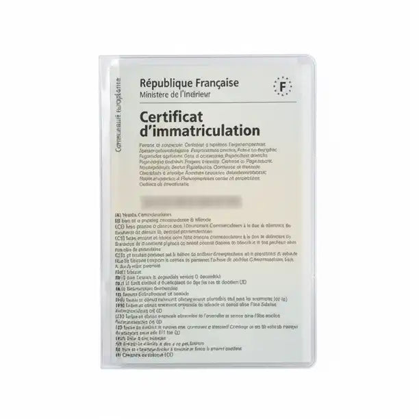 Protection Carte Grise Transparente Fabriquée en France