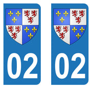 Sticker immatriculation 02 - Blason Picardie