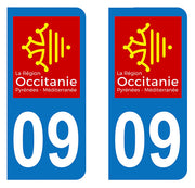 Sticker immatriculation 09 - Occitanie