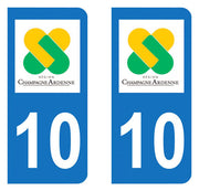 Sticker immatriculation 10 - Aube