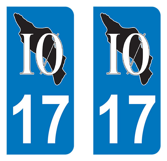Sticker immatriculation 17 - Ile d'Oléron
