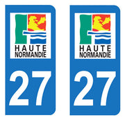 Sticker immatriculation 27 - Eure