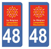 Sticker immatriculation 48 - Lozère