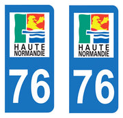 Sticker immatriculation 76 - Seine Maritime