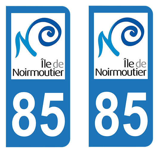 Sticker immatriculation 85 - Noirmoutier