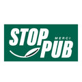 Autocollant Stop-pub carré