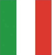 Autocollant drapeau Italie pour plaque immatriculation