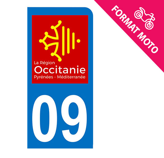 Sticker immatriculation 09 - Occitanie