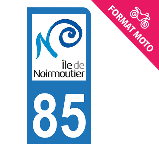 Sticker immatriculation 85 - Noirmoutier