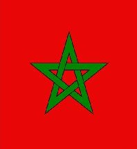 Autocollant drapeau Maroc pour plaque immatriculation