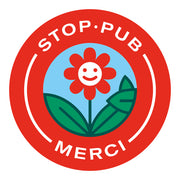 Autocollant STOP-PUB rond